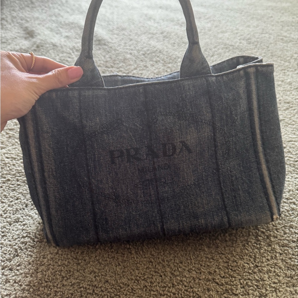 Prada Denim Tote Bag